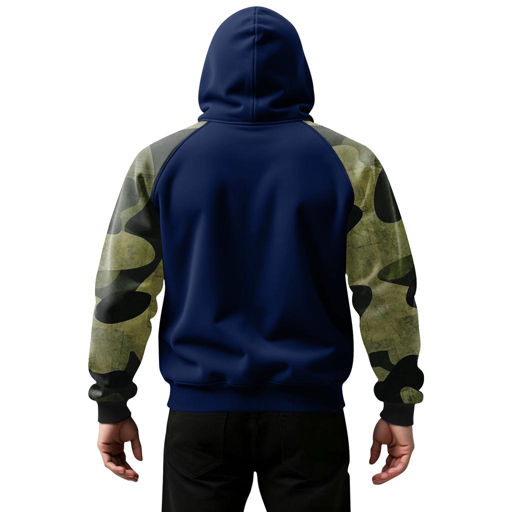 Men's Camouflage Sweatshirt Hoodie Men's Sports Large Size Casual Sweatshirt