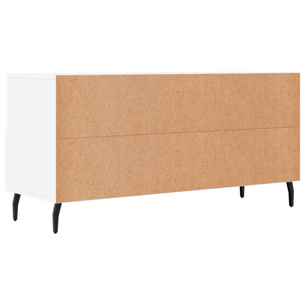 Vidaxl Szafka Pod Tv, Biała, 102X36X50 Cm, Materiał Drewnopochodny