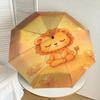 Peaceful Lion Lotus Mandala Umbrella: Automatic Opening & Closing, Outdoor Protection, Lightweight & Durable Travel Accessory