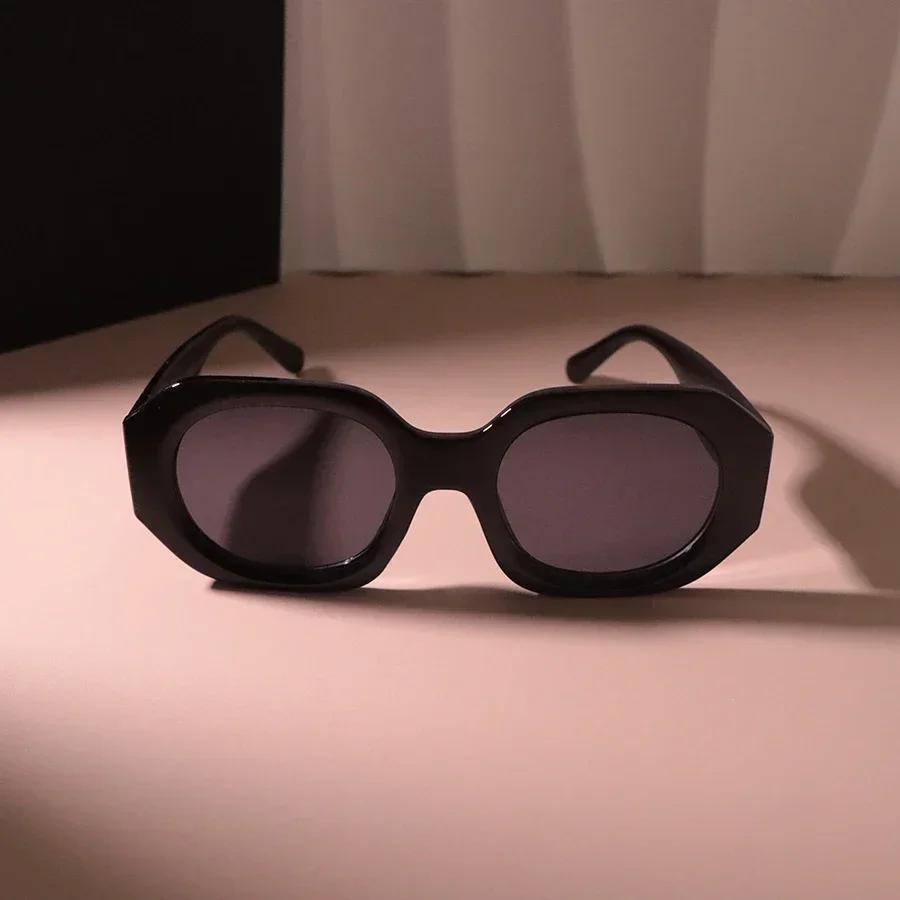 Vintage Oval Sunglasses Women Men Brand Retro Sun Glasses Female Male Mirror Punk Designer Outdoors Shades