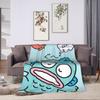 Hangyodons Plush Blanket Boy Girl Cute Green Fish Flannel Throw Blanket For Home Decor Warm Soft Customized Quality Bedspread