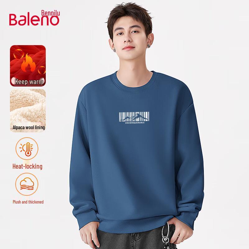 

Baleno Men s Heavyweight Alpaca Blend Fleece Sweatshirt L