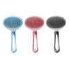 Self-Cleaning Cat Grooming Comb Stainless Steel Teeth Dog Detangling Comb with Anti-Slip Handle Deshedding Brush for Long Short Hair Pets