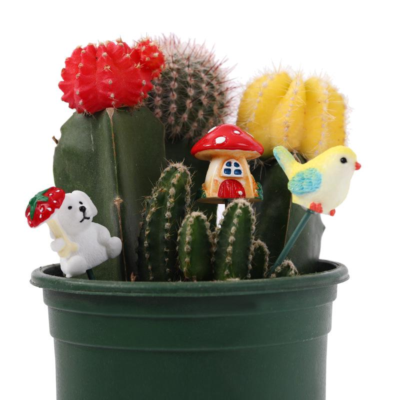 Gartenbauharz-Ornamente, Mikrolandschaften, Sukkulentenpflanzen-Zubehör, Tierserie, Dekorationen, Blumentöpfe und Blumenarrangements