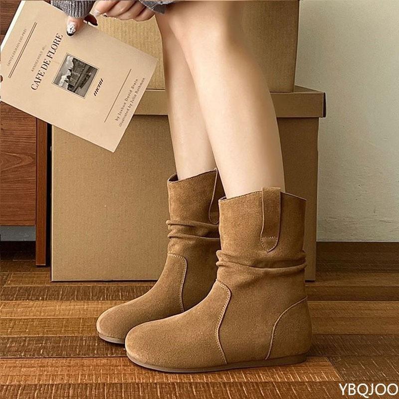 Lässige bequeme modische High-Top-Damenstiefel Herbst neue atmungsaktive Arbeitskleidungsschuhe trendige vielseitige rutschfeste Sicherheitsschuhe