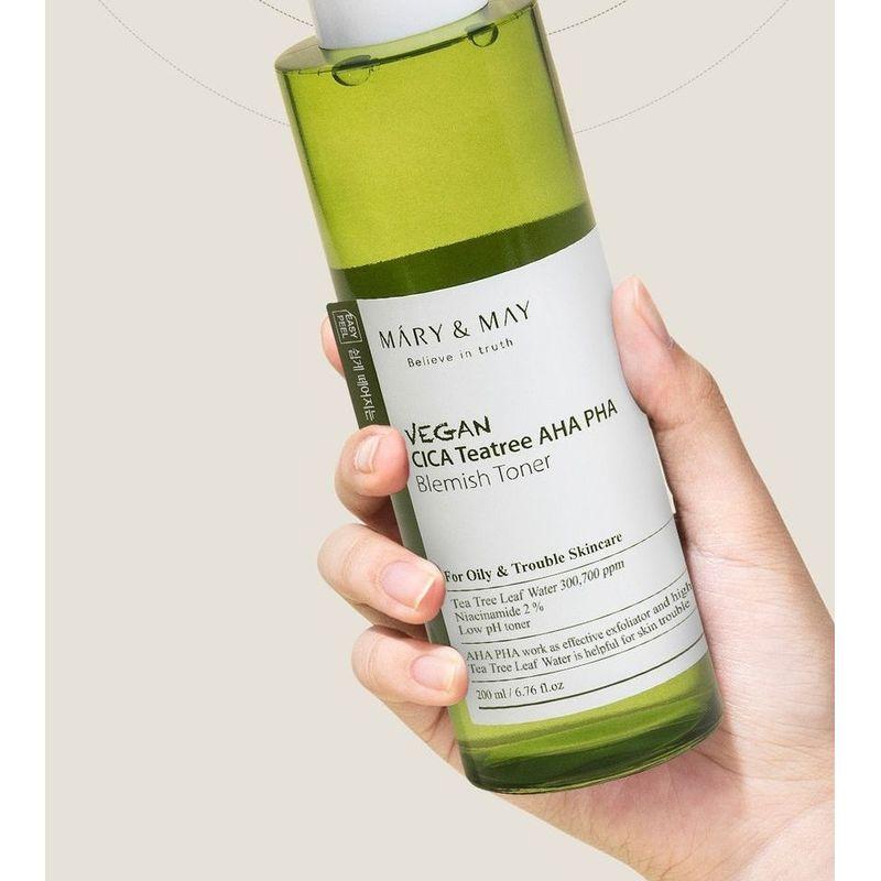 Mary&May - Vegan Cica Teatree AHA PHA Blemish Toner Mini
