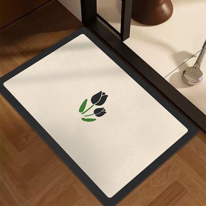 Medieval Style Diatom Mud Floor Mat, Advanced Sense Toilet Non-Slip Floor Mat, Bathroom Absorbent Floor Mat, Toilet Quick-Drying Floor Mat
