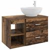 Bathroom Furniture Set 2 Pcs Reclaimed Wood Effect Particleboard
