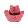 Corn Husk Material Straw Hat Western Cowboy Hat Spring and Summer Men and Women Panama Sun Hat Elegant Cowboy Straw Hat