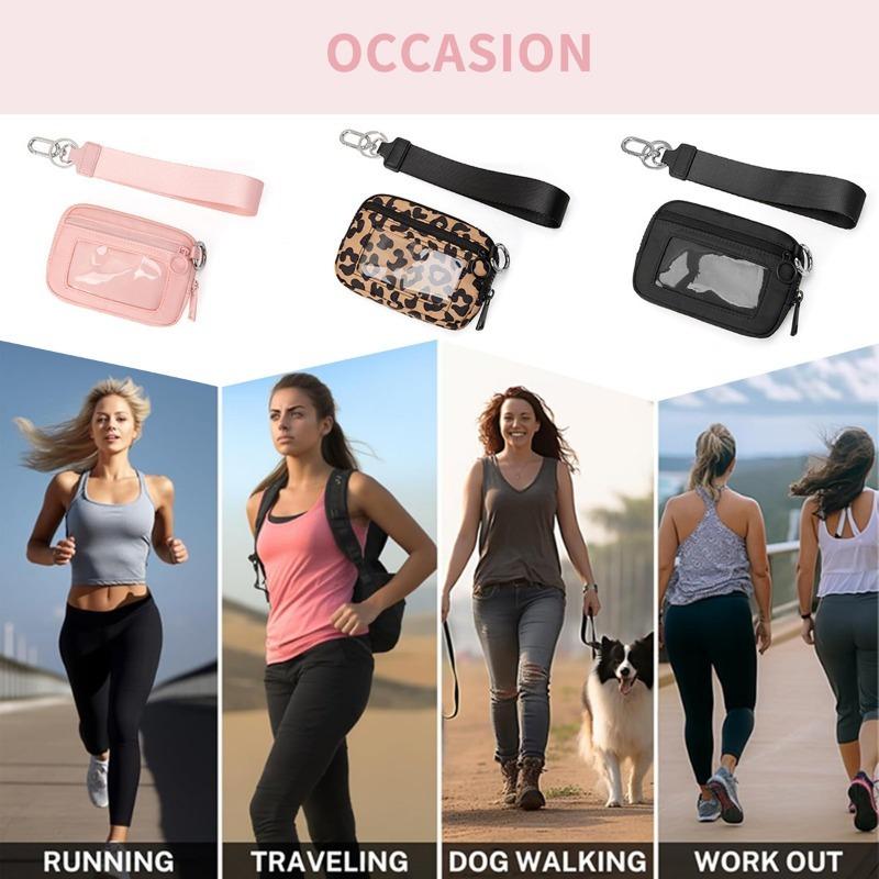 

1Pc Lightweight adjustable messenger fanny pack with zip closure - Portable clips and wristbands for travel, running, dog walking, exercise - Unisex