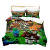 Ebey Minecraft Three-Piece Sandbox Game Digital Printing Kit 1.5M Bedding Quilt Cover