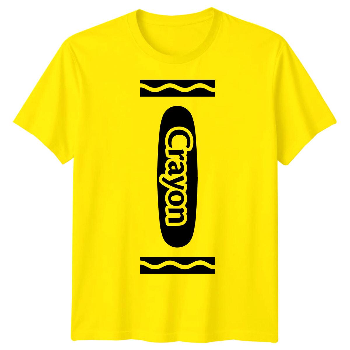

Crayon Mens and World Book Day 100% Cotton T-shirt Mens Tees Tops Tee Costume Outfits Apparel #WBD S
