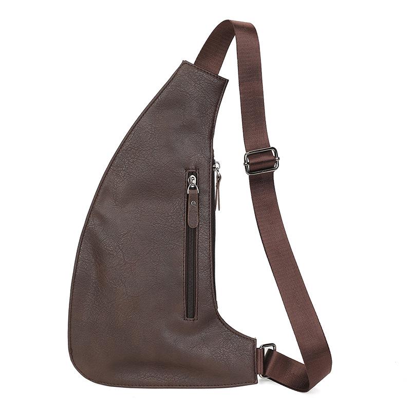 2023 Men's Trendy Chest Crossbody Bag: Versatile Shoulder and Street Backpack for Sports & Commute.