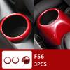 Auto Innenraum ABS Kunststoff Dekorationsabdeckung Roter Modifizierter Aufkleber für BMW MINI Cooper S F54 F55 F56 F57 F60 CLUBMAN Autozubehör