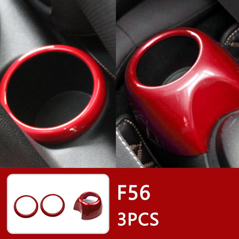 Auto Innenraum ABS Kunststoff Dekorationsabdeckung Roter Modifizierter Aufkleber für BMW MINI Cooper S F54 F55 F56 F57 F60 CLUBMAN Autozubehör