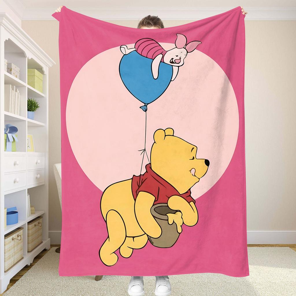 Throw Blankets for Baby Winnie the Pooh Blanket Home and Decoration Summer Comforter Bed Bedspread Anime Cooling Sofa Bedspreads