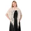 Elegant Lace Triangle Shawl for Brides and Bridesmaids: Perfect for Weddings and Evening Gowns