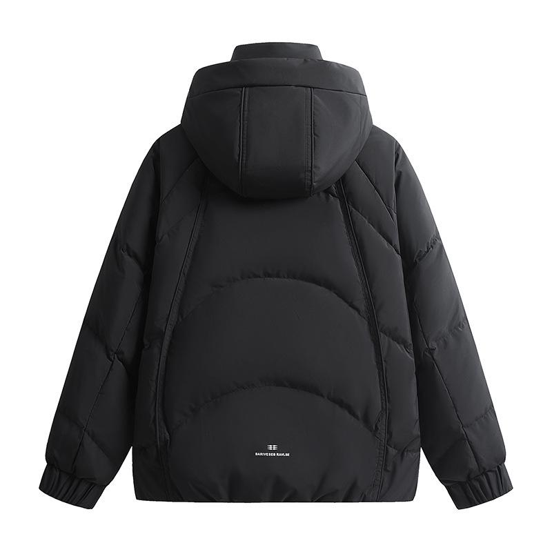 Men's Winter Hooded Windproof Duck Down Jacket - Thick, Warm, High-Quality Outerwear