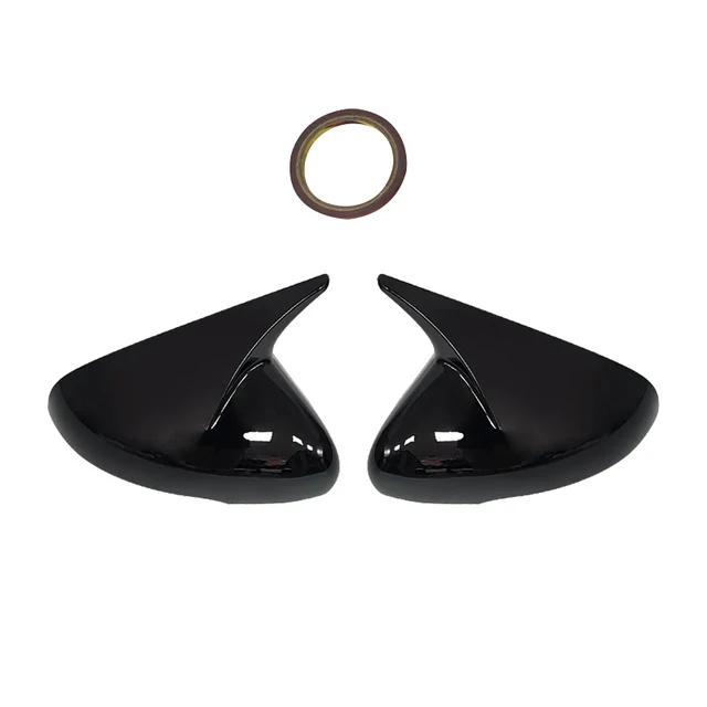 For KIA Stinger 2018     ABS Car Rearview Side Mirror Cover Wing Cap Exterior Door Housing Trim Adhesive Sticker