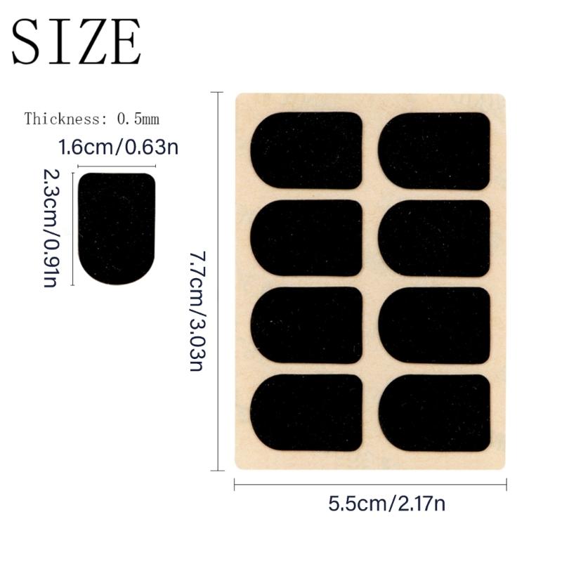 4 Sheet Thick Sax and Clarinet Mouthpiece Pads Soprano Sax Mouthpiece Patches Silicone Strong Adhesive Mouthpiece Pad