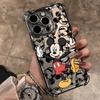 Graffiti M-Mickey Minnies Plating Phone Case For iPhone 17 17e 16e 16 15 14 13 12 11 Pro Max X XR XSMax Mini Air Plus Anti-Fall