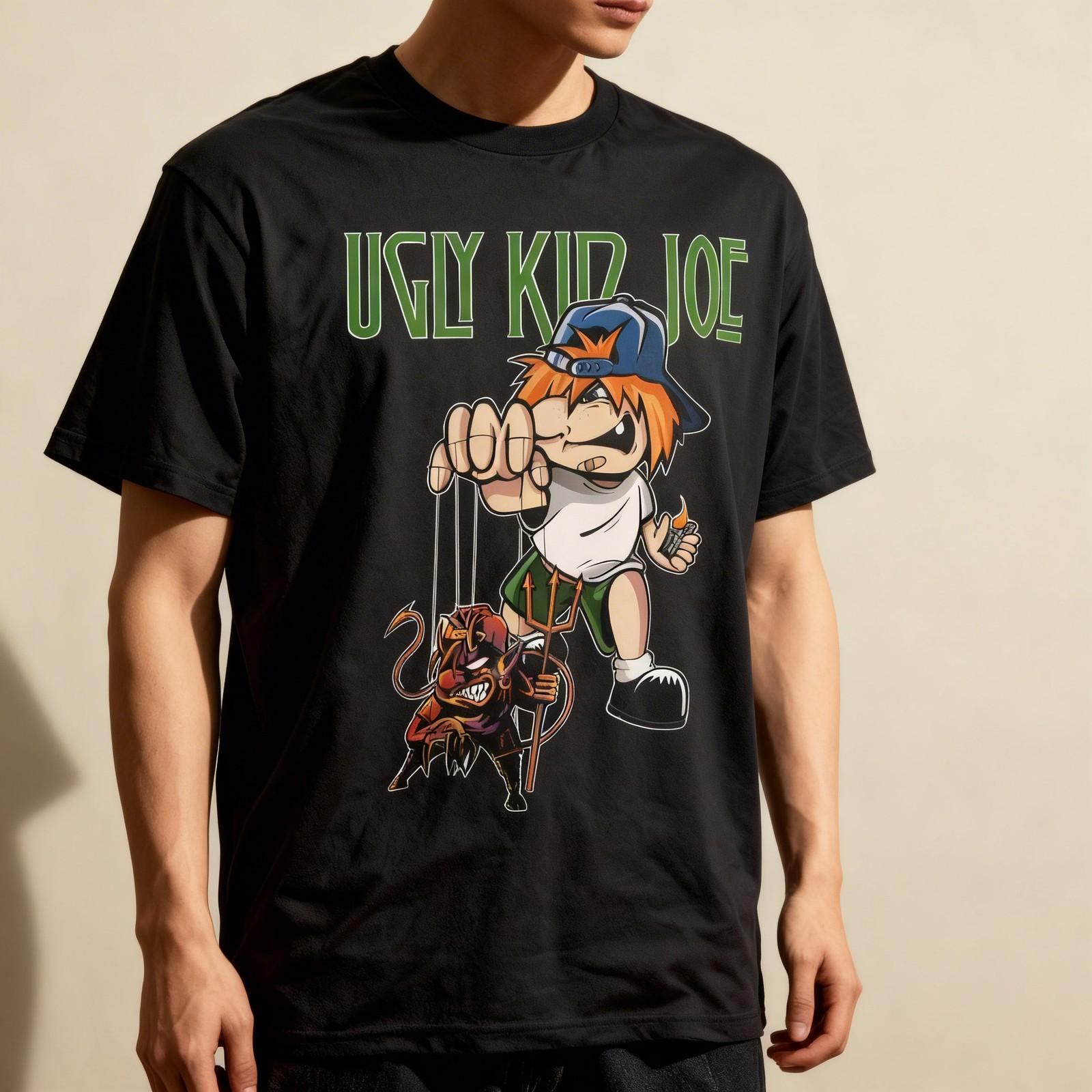 New Rare Ugly Kid Joe Band Heavy Cotton Black All Size T Shirt Unisex Unisex T-Shirt L