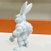 3D Printed Muscle Bunnies Figurine Muscular Rabbit Statue Animal Sculpture Decorative Ornament Collectibles Home Decors