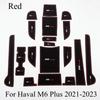 For Haval M6/M6 Plus 2017- Non-slip Mat Water Cup Storage Door Slot Mat Car Modification Decoration Supplies Accessories