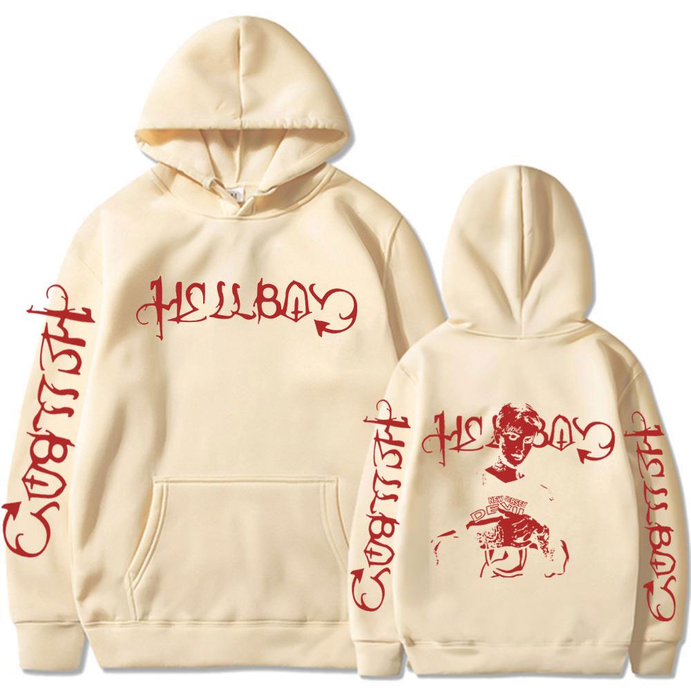 Rapper Lil Peep Crybaby Hellboy Hoodie Vintage Hip Hop Sweatshirt Men's Women Clothing Fleece Oversized Long Sleeves Pullover