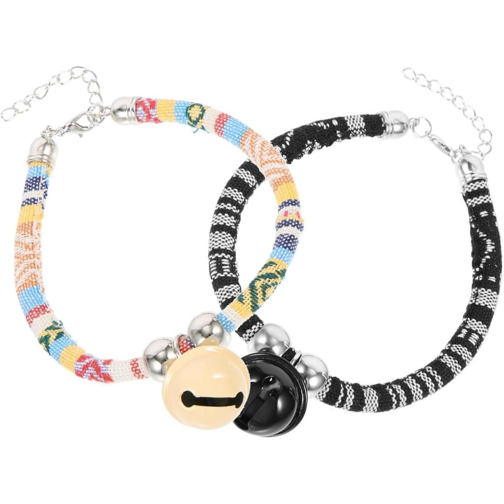 Pet Collar Colored Collar Cat Dog Bell Necklace Adjustable Dog Collar Soft and Comfortable