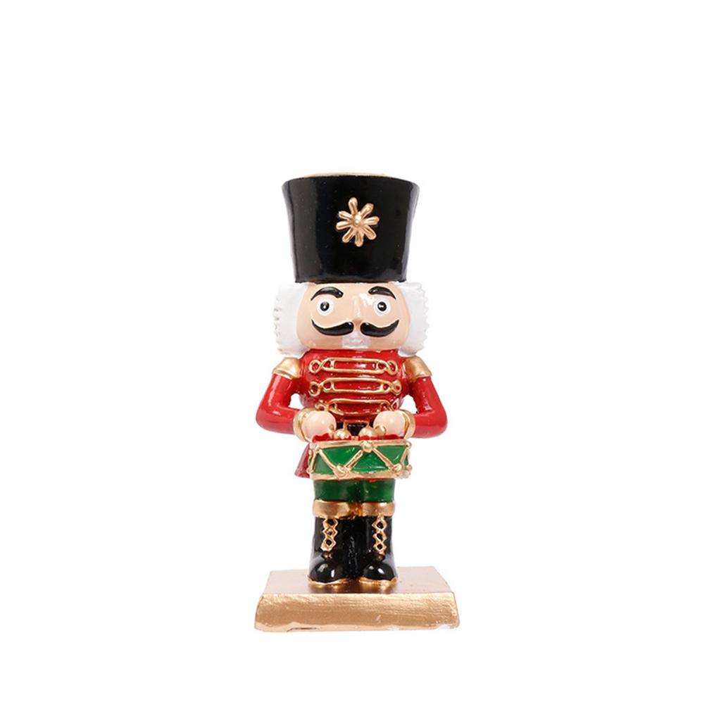 Christmas Decorations Ins/ Style European Nutcracker Resin Candlestick Home Holiday Gift Ornaments