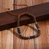 Mens Fashion Turquoise Beaded Adjustable Hip Hop Bracelet