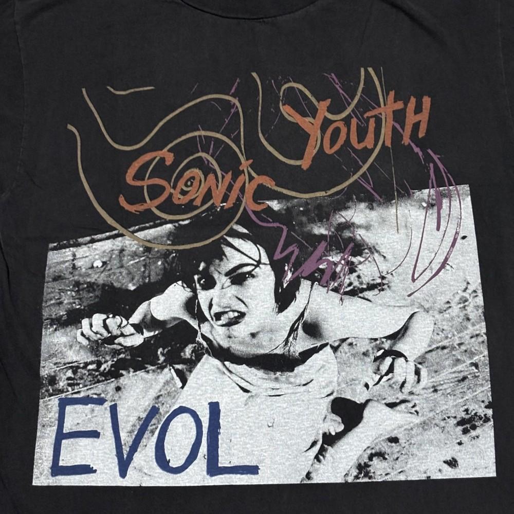 

Vintage Sonic Youth EVOL Black Punk Grunge 90s Single Stitch Shirt REPRINT M
