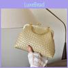 Fashion Woven Shell Bag With Chain Strap For Daily Casual Use