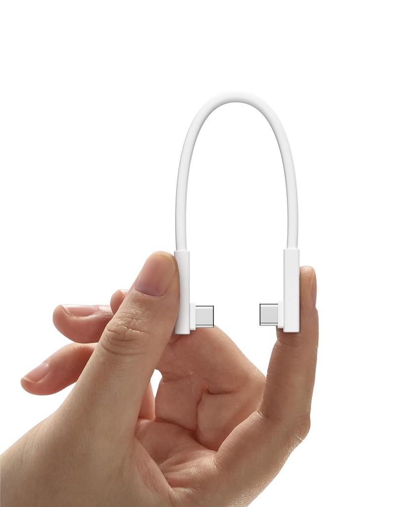 SHARGE Disk Plus 240W Data 240W Charging 10Gbps Data Compatible Cable, Capacity, High-Speed Transfer, 90° L-Shaped USB-C Port, Multi-Device