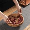 Imitation Rattan Woven Tray Fruit Basket Bread Basket Storage Basket Tray