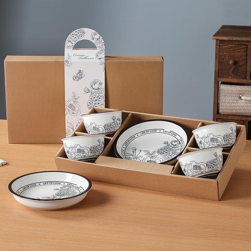 Керамический свадебный набор посуды «Сад на небе»