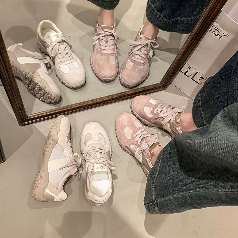 Breathable Sports and Leisure Board Shoes Women's New Spring Retro German Training Shoes Women's Ballet Forrest Gump Shoes