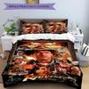 L'Aventure Attend Ensemble de Literie 3 Pièces Indiana Jones Housse de Couette avec 2 Taies d'Oreiller Drap de Lit Cadeau d'Anniversaire pour la Maison