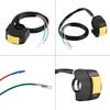 Motorcycle Handlebar Mount Switch Universal 10A 7/8" Mount LED Headlight Switch with On/Off