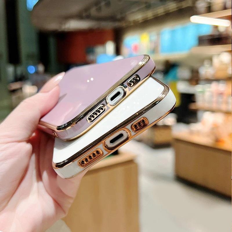 Überzugshülle für Samsung Galaxy S22 S23 Ultra S21 S20 FE Plus A53 5G Luxus weiche Silikon-Stoßstangenabdeckung