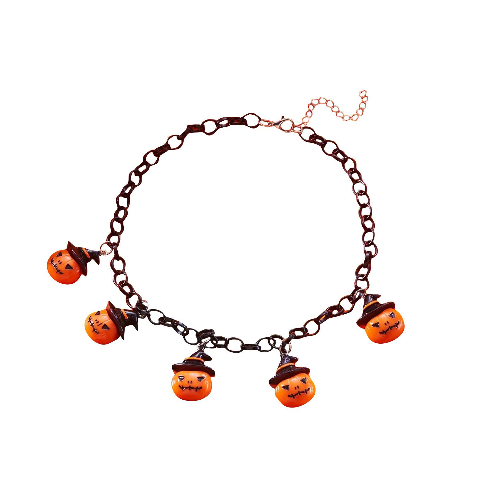 

Gothic Halloween Necklace for Witchy Jewelry Halloween Party Costume Accessories one size оранжевый