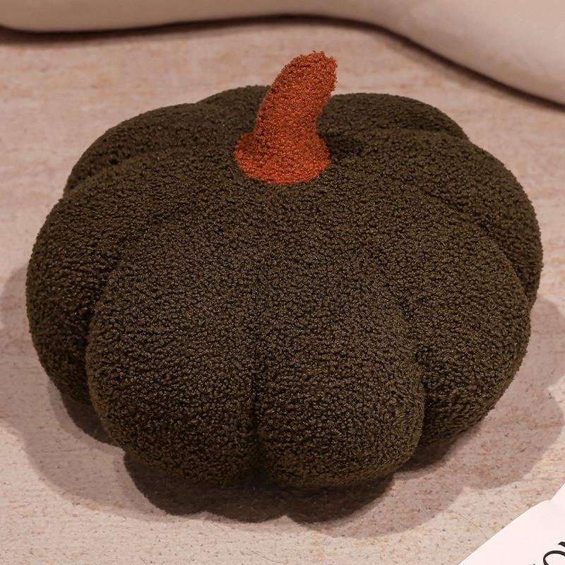 Pumpkin Shaped Stylish Plush Pillow For Sofa Decor With Fluffy Filling Cotton