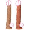 Silicone Double-layer Hardness Realistic Large Fake Penis Female Masturbator Sexual Product