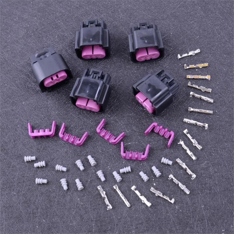 Beler 5 Stück Ethanol Flex Fuel Sensor Stecker Kabelbaum Pigtail Kabelbaum Karosserie-Kit 13577394 Passend für GM E85 Zubehör