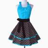 Cotton Polka Dot Print Apron Kitchen Cooking Painting Nail Art Baking Maid Work Skirt