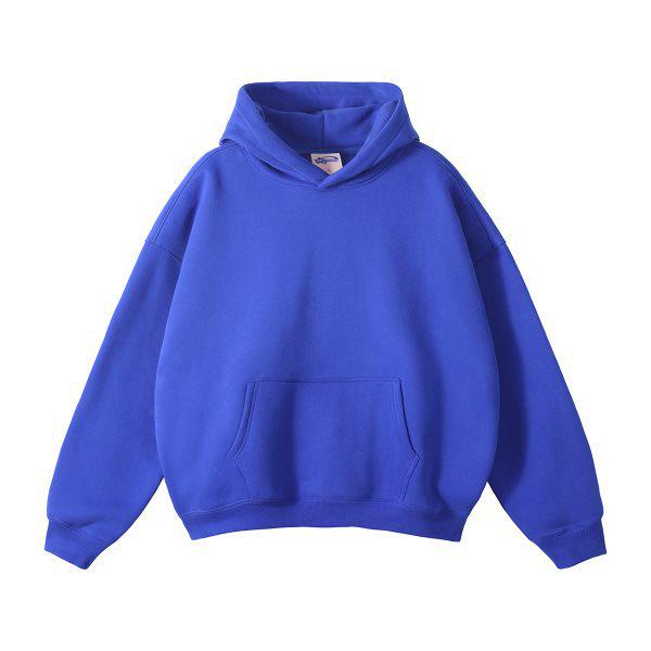 European & American Trendy Oversized Fleece-Lined Hooded Sweatshirt - Autumn/Winter Collection