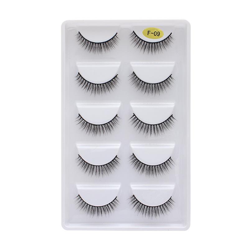 3D Multi-layer Thick 5 Pairs of Eyelashes Natural Eyelashes Simulation Curling False Eyelashes Eyelash Extension natural false eyelashes. 3d lashes