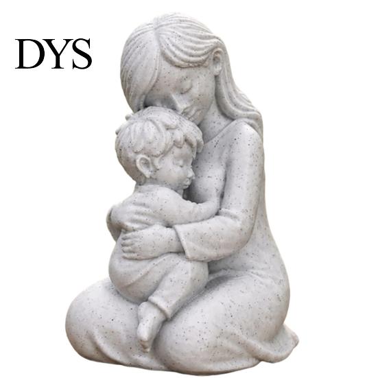 One-piece Molding Sculpture 3D Printed Mother And Baby Figurines Ornaments, Nordic Style Warm Mother-Child Burr-free Print Art Sculptures for