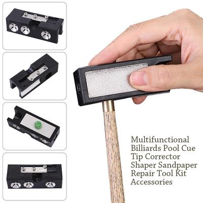 Repair Tool Cue Tip Shaper 10 In 1 Pool Cue Shaper Accessories Pool Cue Tip Corrector  Billiard
